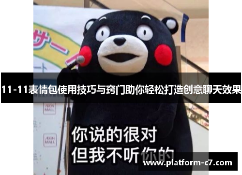 11-11表情包使用技巧与窍门助你轻松打造创意聊天效果 11-11表情包使用技巧与窍门助你轻松打造创意聊天效果
